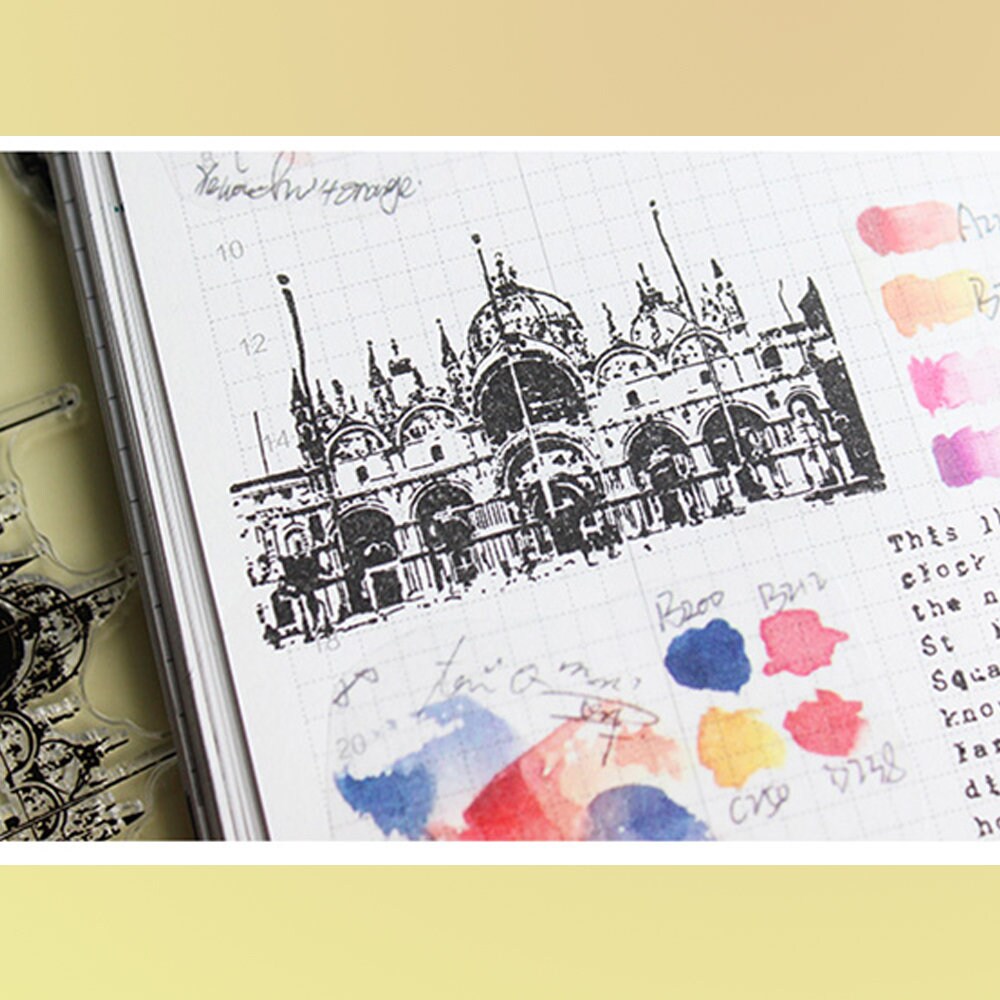 Clear Stamp Set / Clear Stamps Venice themed transparent Etsy