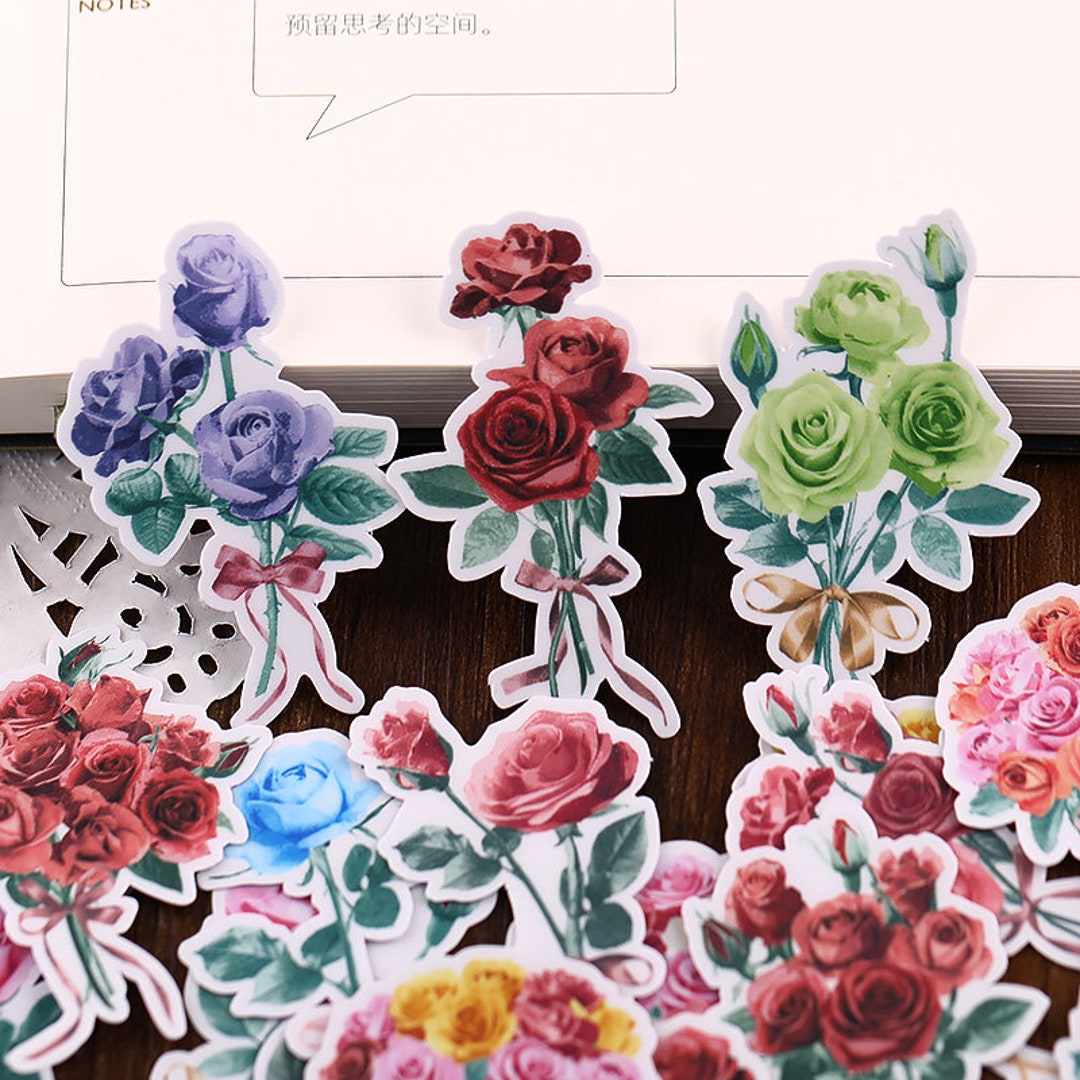 Flower Stickers | Tulip Flower Floral Plants Lily Themed Decorative ...