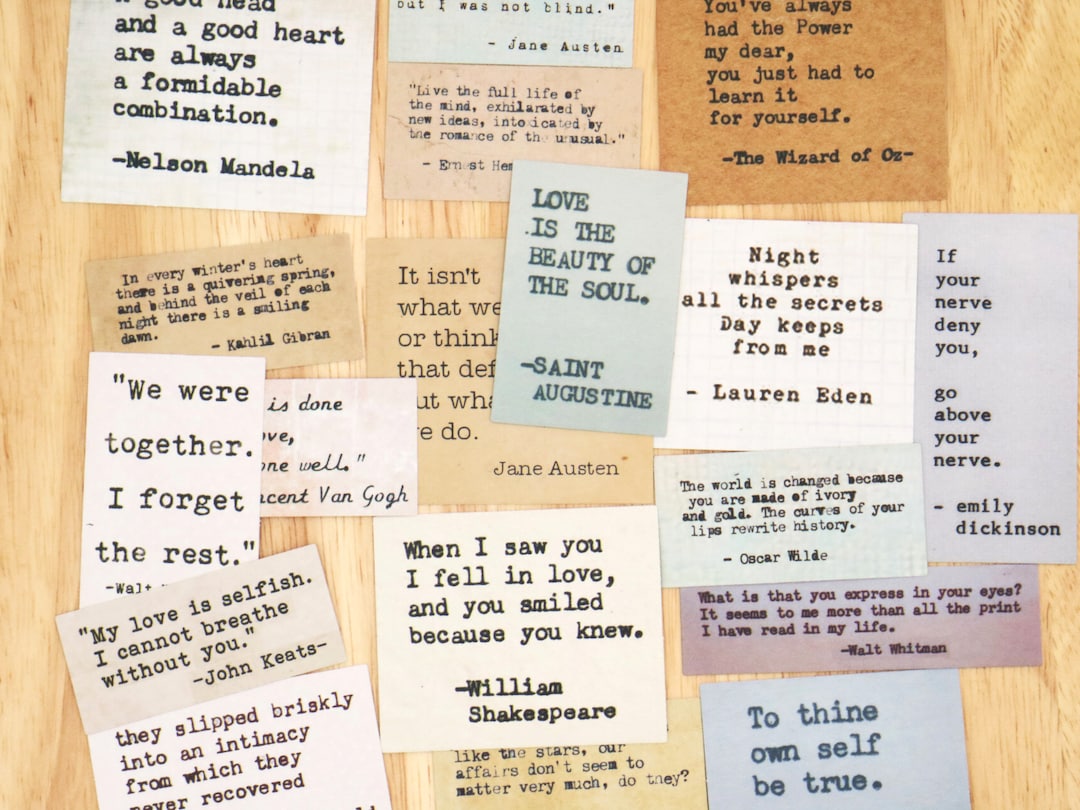 Vintage Quotes Stickers, Typewriter Font Word Quotes Stickers, Vintage