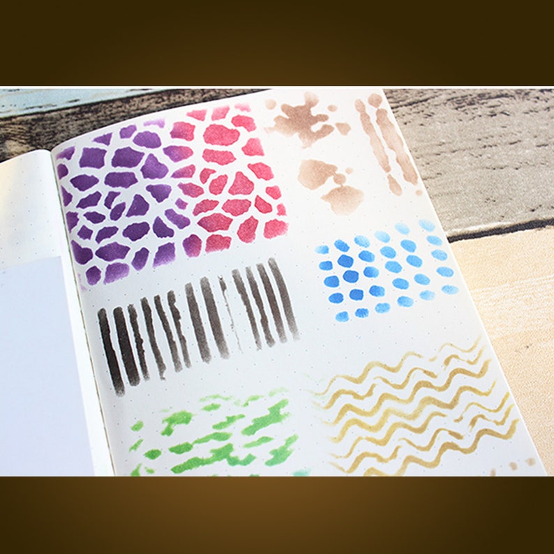 Random Brush Stencil DIY Art Stencil Etsy