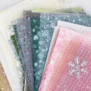 30pcs mixed Paper Pack | Assorted Color paper set, Lace, Tissue, Decoupage Paper for Junk Journal, scrapbooking, paper ephemera