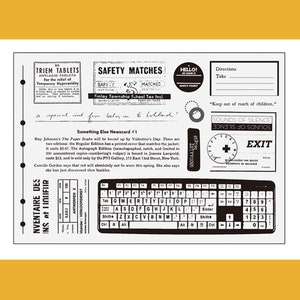 Jeu de tampons en caoutchouc / Tampons en caoutchouc / Reçu de clavier au design aléatoire, thème de marquage de carte vintage m04 s27