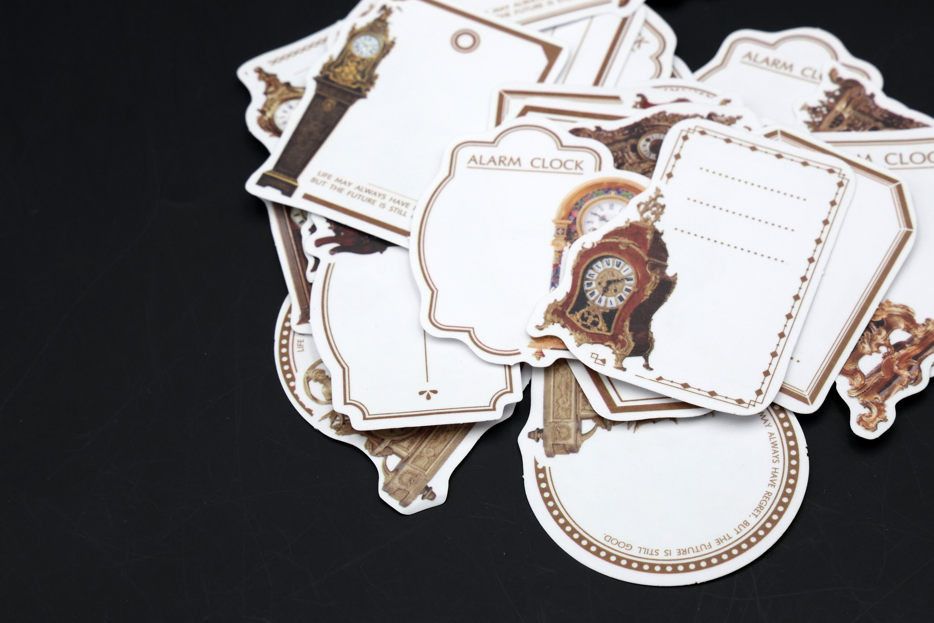 Pendulum Wall Clock Label Stickers | Washi Sticker Retro Themed ...