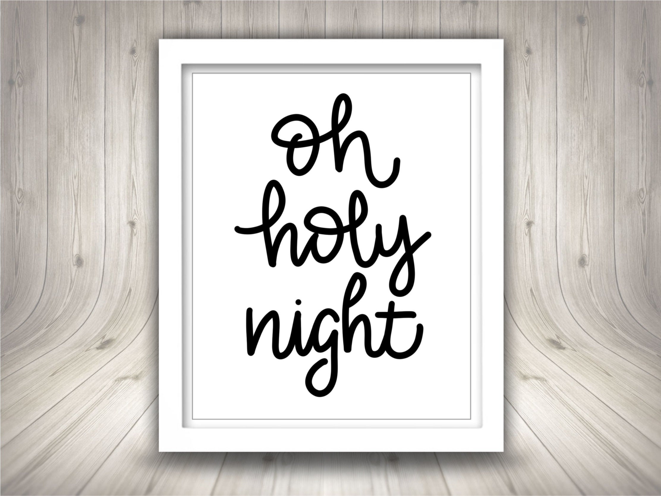 Oh Holy Night - Printable Christmas Song - Hymn Lyrics - Christmas Wall ...