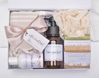 Self Care Gift Box, Foaming Hand Soap & Lotion Set, Care Package For Her, Gift Box For Women, Thank You Gift Box