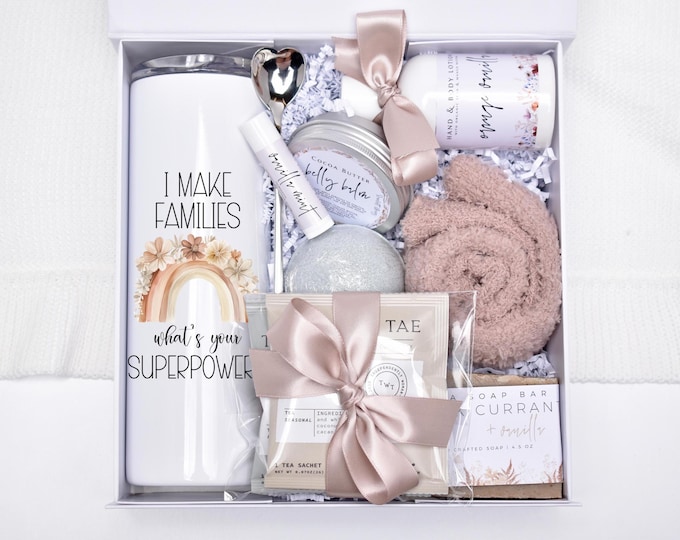 Surrogate Mother Spa Gift Box, Surrogacy Thank You Gift Basket, IUI Transfer Day