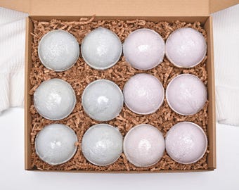 Natural Organic Bath Bombs, Spa & Rleaxation, Essential Oils, Eucalyptus Mint, Lavender Lemongrass