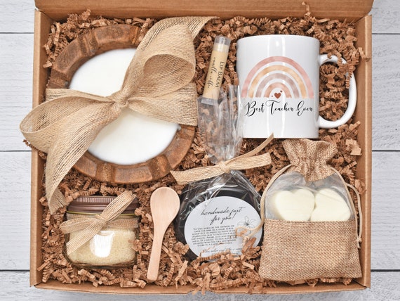 Teacher Appreciation Gift, Coffee Care Package, Thank You Gifts,  Personalized Mug, Teacher Gift Basket, Gift Baskets Women, Self Care Gift