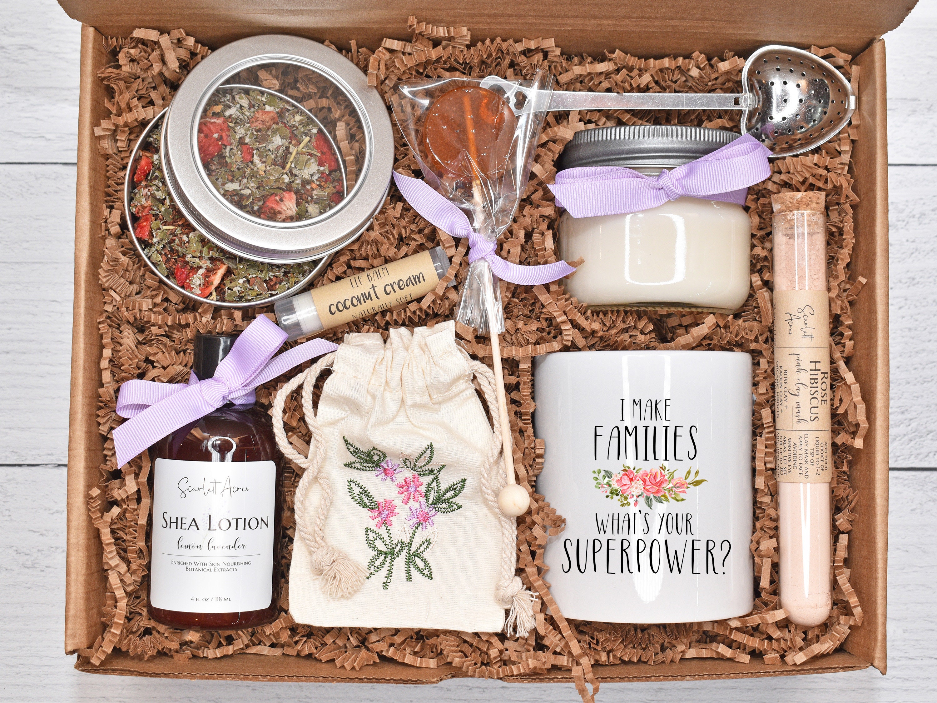 Surrogate Mother Gift Box, Surrogacy Gift Basket, IVF Care Package, Surrogate Self Care Box