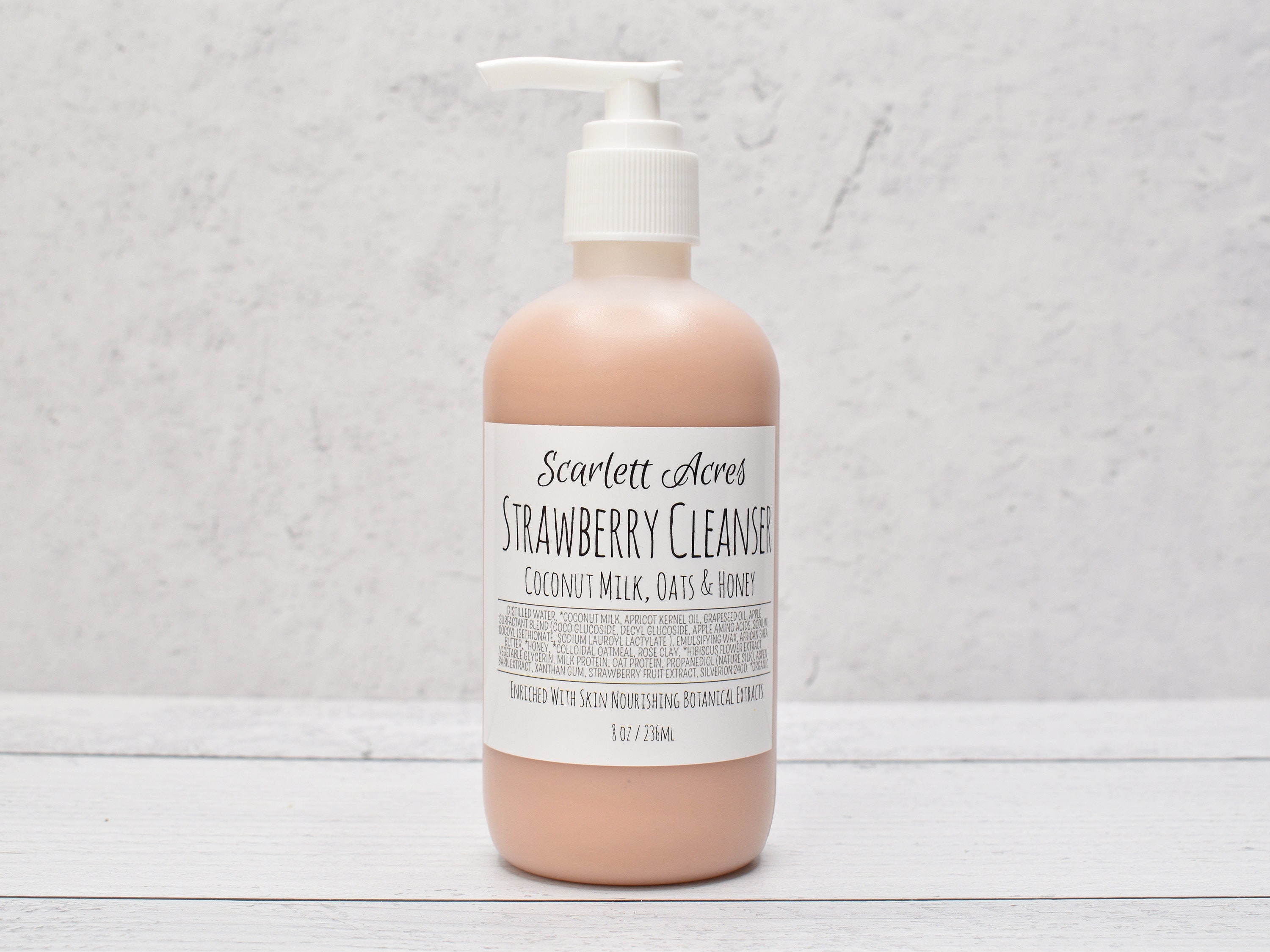 Strawberry Cream Cleanser, Coconut Milk Cleanser, Moisturizing Face