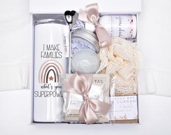 Surrogate Mother Gift Box, Surrogacy Gifts, Spa Gift Basket, Thank You Gifts, Birthday Gift Box, IUI Transfer Day, IVF Care Package
