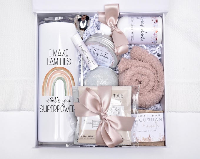 Surrogate Mother Spa Gift Box, Surrogacy Thank You Gift Basket, IUI Transfer Day