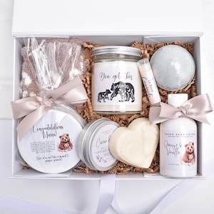 Mama Bear Gift Set, Pregnancy Gift Box, Third Trimester Gift, 3rd Trimester Gifts, Postpartum Gift Box, Expecting Mother, New Mom Gift Box