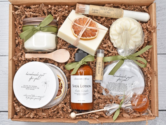 Thank You Gift Box Thank You Gift Basket Organic Spa Gift Etsy Norway