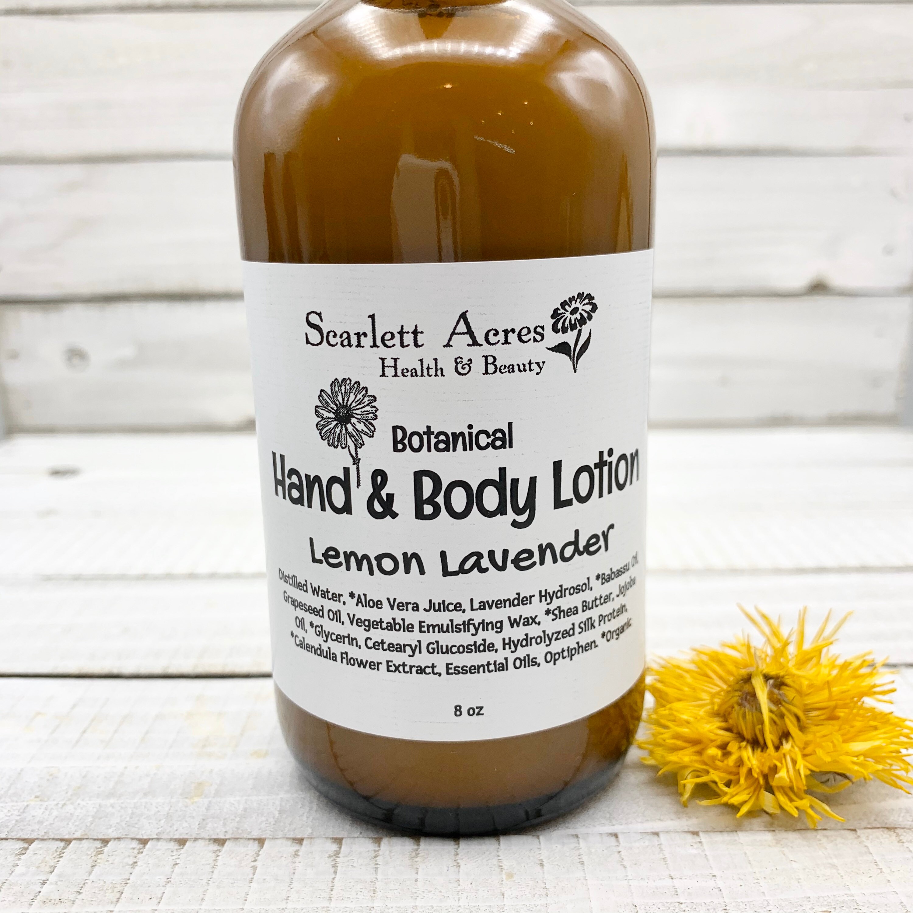 Botanical Lotion, Jojoba Oil Lotion, Natural Body Lotion, Handmade