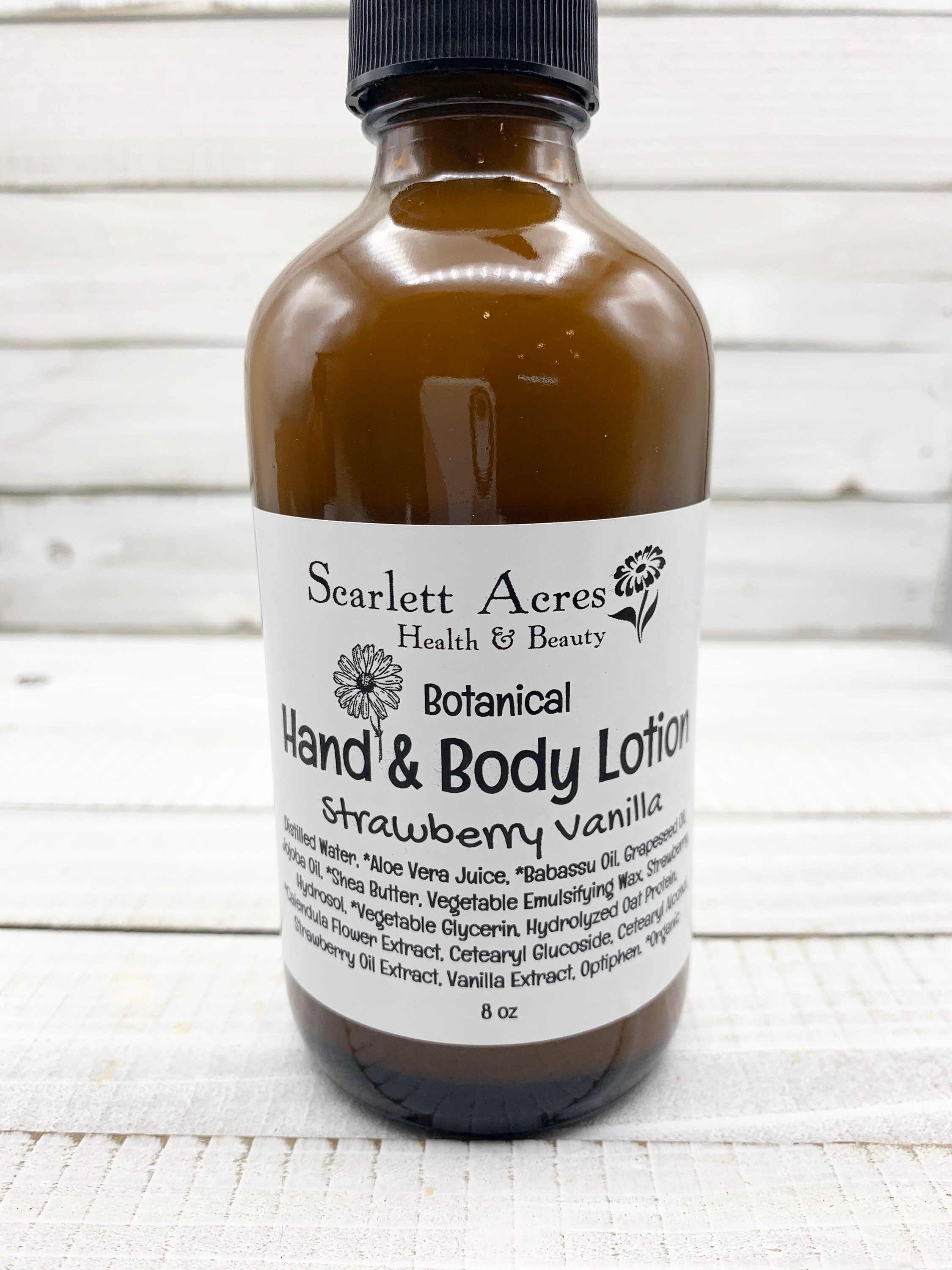 Botanical Lotion, Jojoba Oil Lotion, Natural Body Lotion, Handmade