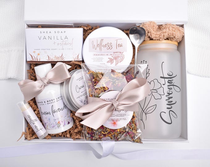 Surrogate Gift Basket, Surrogate Mother, Surrogate Gift Box, Thank You Gift Box, Surrogate Parents, IVF Care Package, Personalized Mug