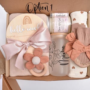 New Mom & Baby Gift Box, Newborn Baby Girl Gift Box, Newborn Baby Boy Gift Basket, New Mother, New Mom Care Package, Baby Shower Gift Box