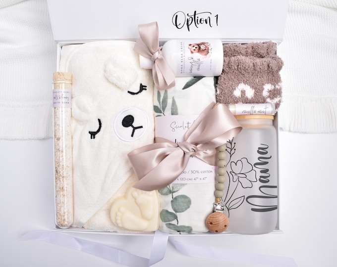 New Mom & Baby Gift Box, Newborn Baby Girl Gift Box, Welcome Baby Boy Gift Basket, Gender Neutral Gift, New Mom Care Package, Baby Shower