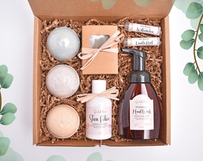 Self Care Gift Box, Care Package For Her, Thank You Gift Box, Gift Baskets Women, Birthday Gifts For Her, Sister Birthday Gift Box