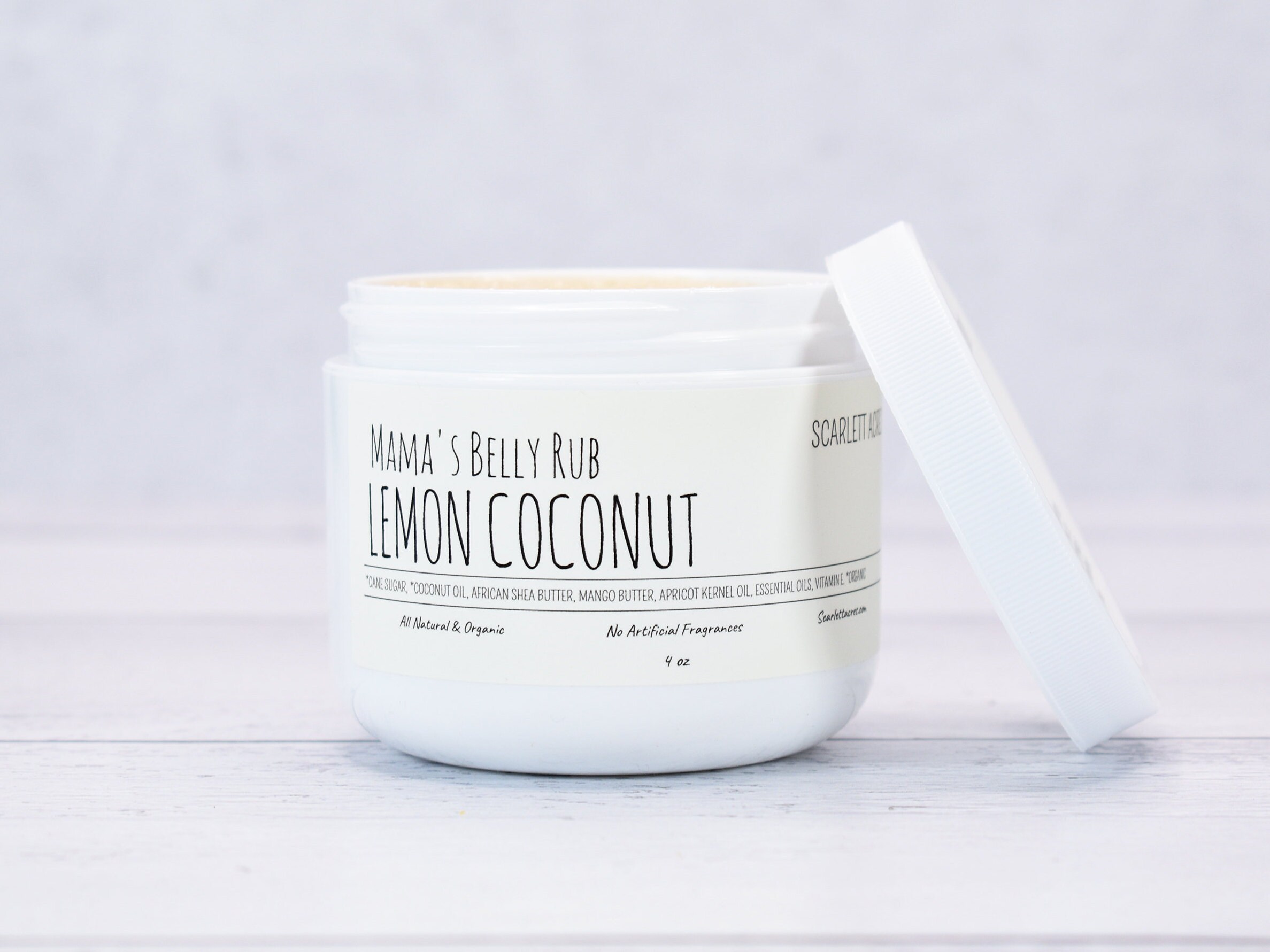 Mamas Belly Scrub, Sugar Scrub For Stretch Marks, Organic Sugar Scrub