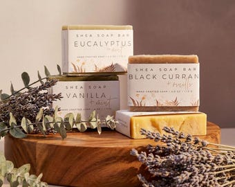 Organic Soap Bar, Shea Butter Soap, Natural Soap, Moisturizing Soap, Dry Sensitive Skin, Holiday Scented Soap, Handmade Soap, Citrus Soap