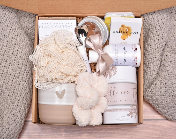 Chemotherapy Care Care Package For Her, Cancer Gift Basket, Comfort Gift Box For Women, Tea & Mug Gift Set, Get Well Soon