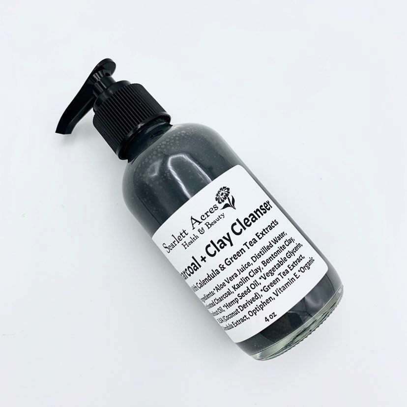 Charcoal Acne Cleanser, Acne Face Wash, Lavender Face Cleanser, Oily