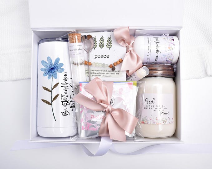 Christian Gift Box, Sympathy Gift, Get Well Soon, Prayer Care Package, Grief Gift Basket, Thank You Gift, Catholic Faith Gift, Inspirational