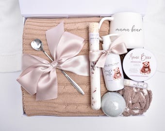 Pregnancy Gift Box, Mama Bear Gift Set, Third Trimester, 1st Trimester Kit, Morning Sickness Tea, Expecting Mother, First Trimester