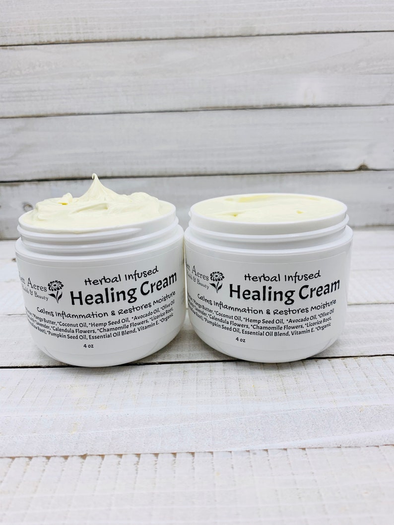 Herbal Infused Eczema Cream Hemp Seed Oil Cream Baby Eczema Etsy
