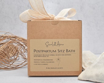 Organic Postpartum Sitz Bath, Organic Sitz Bath, Perineal Spray, Herbal Bath Tea, Perineum Spray, Hemorrhoid Spray, Postpartum Recovery