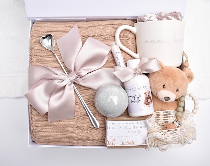 Mom And Baby Gift Basket, Pregnancy Gift Box, Mommy And Me Gift Set, Expecting Mother, New Mom Care Package, First Time Mommy, Mom To Be