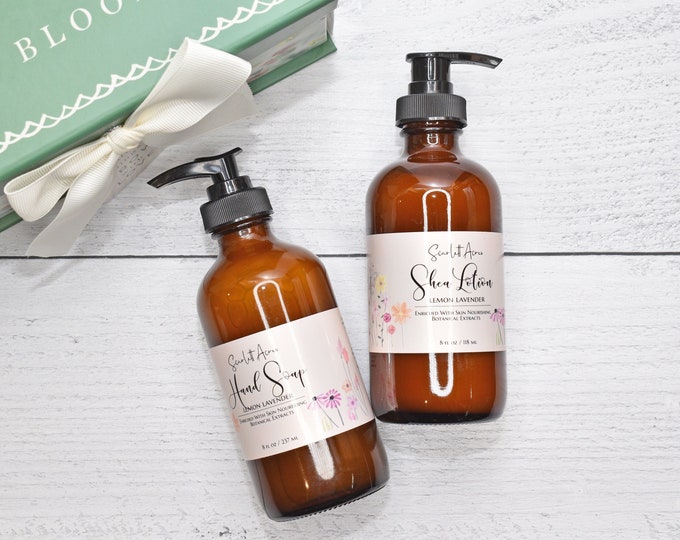 Hand Soap & Lotion Set, Birthday Gifts For Her, Thank You Gifts, Organic Hand Lotion, Natural Hand Soap, Dry Sensitive Skin
