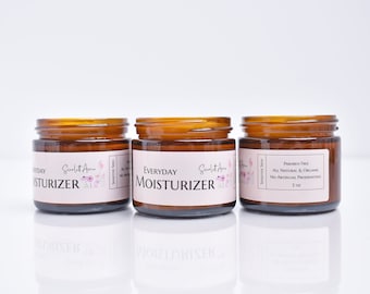 Everyday Moisturizer, Dry Sensitive Skin, Unscented Moisturizer, Unscented Face Lotion, Natural Face Lotion, Eczema Face Lotion, Comedogenic
