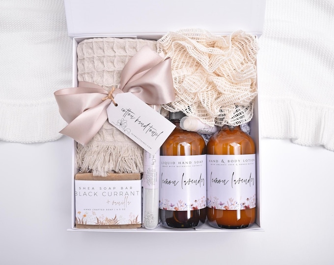 Self Care Gift Box, Care Package For Her, Gift Baskets Women, Christmas Basket, Thank You Gift, Hand Soap And Lotion Set, Spa Gift For Her