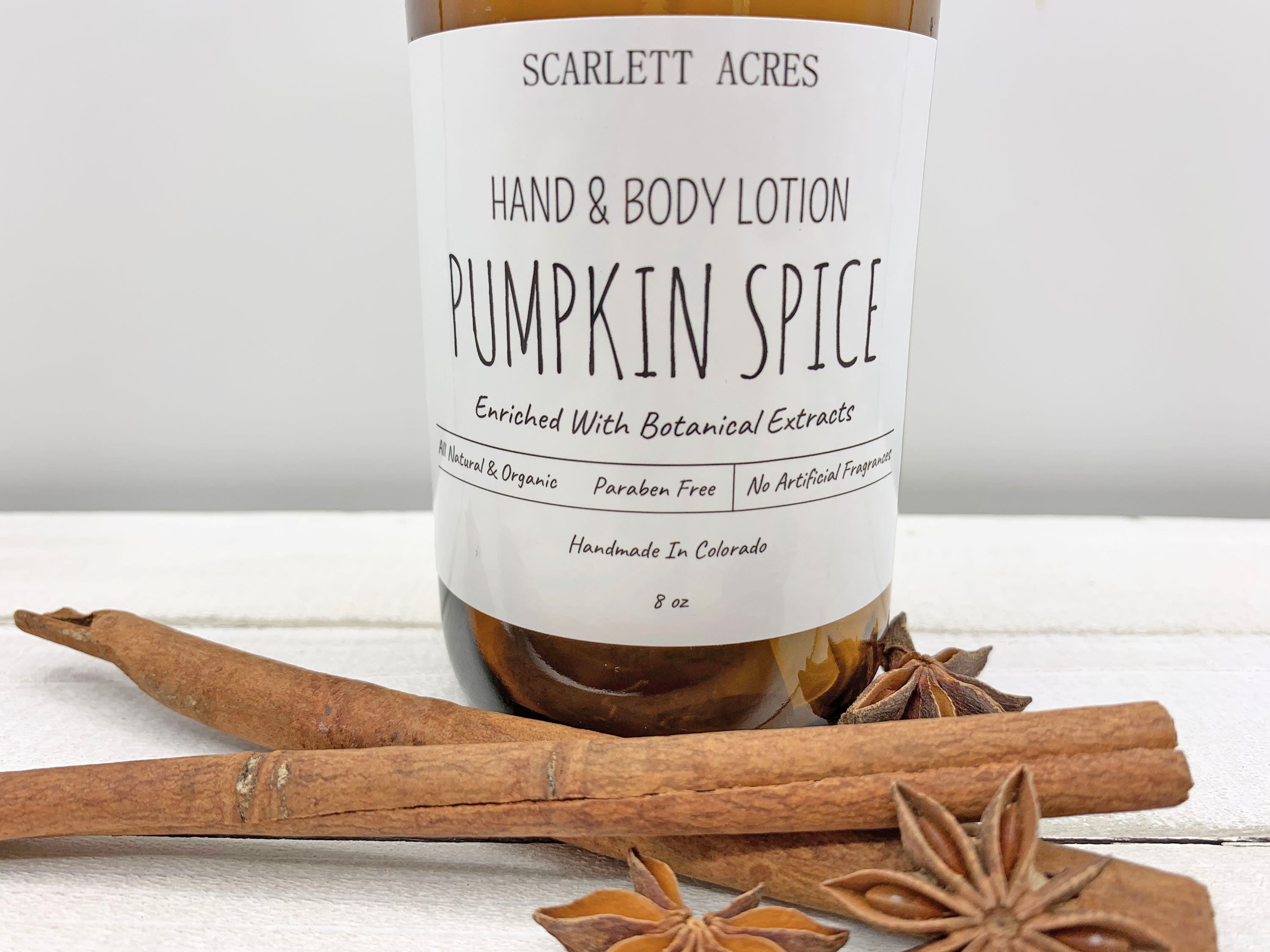 Pumpkin Spice Lotion, Holiday Scented Lotion, Organic Lotion, Sensitive