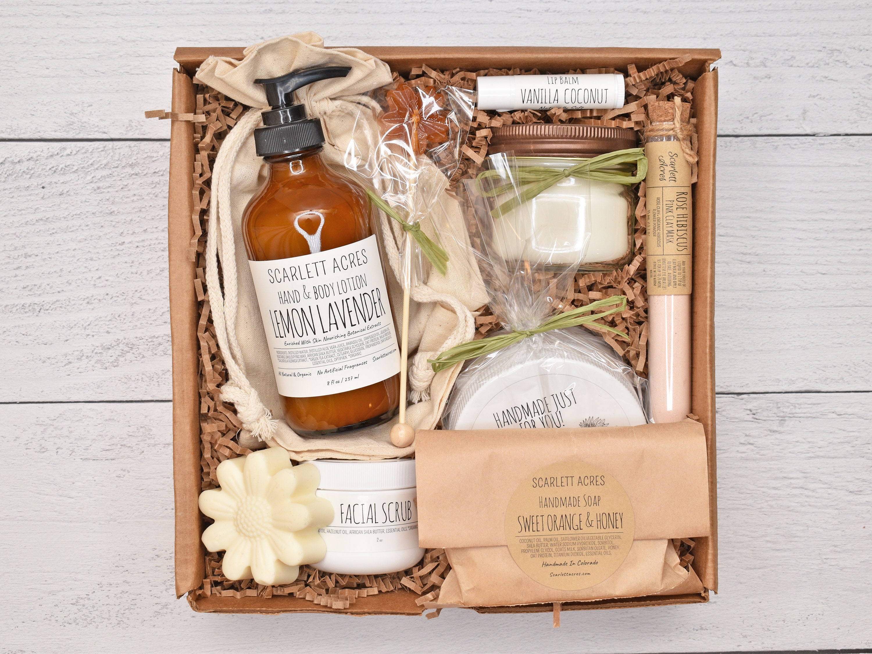 Skin Care Gift Box, Sister Birthday Gift Box, Pamper Her Gift Box, Soap