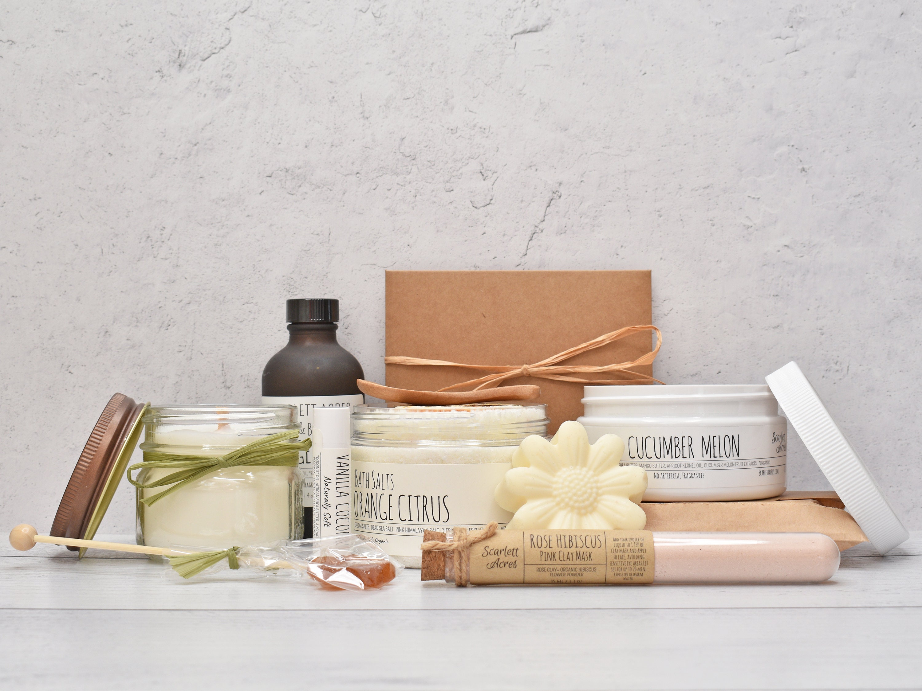 Care Package For Mom, Organic Spa Gift Box, Large Spa Gift Set, Spa Gift Basket, Gift Baskets