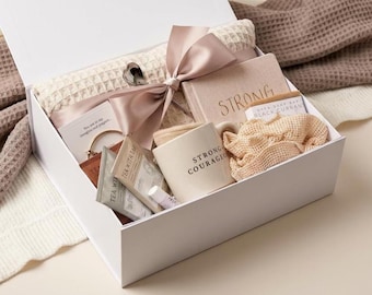 Deluxe Cancer Care Package For Her, Breast Cancer Recovery Gift Box, Large Chemotherapy Gift Basket For Women
