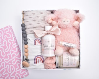 Newborn Baby Girl Gift Box, Baby Gift Basket, Gender Neutral Gift, Congratulations Mama, Baby Shower Gift Box, New Mom And Baby
