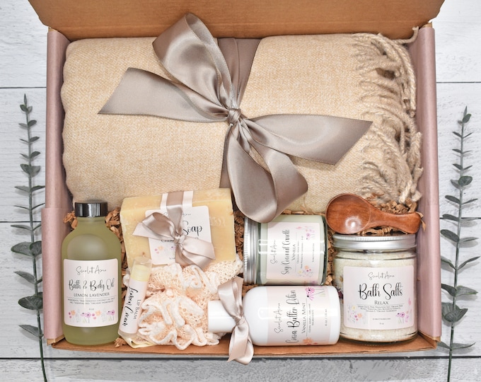 Get Well Soon Gifts for Women Relaxing Spa Gift Basket Care Package for Women  Her Mom Sister Best Friend Unique Thinking of You Gifts Set for Women