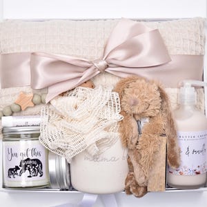 Organic Pregnancy Self Care Gift Box, Congratulations Mama, New Mom & Baby Care Package, 3rd Trimester, First Time Moms Spa Gift Basket