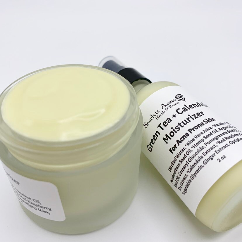 Green Tea Face Lotion, Acne Face Lotion, Oily Skin Moisturizer