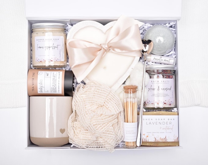 Sympathy Gift Basket, Grief Care Package, Condolence Gift Box, Bereavement Gifts, Sorry For Your Loss, Candle Gift Set, Hug In A Box