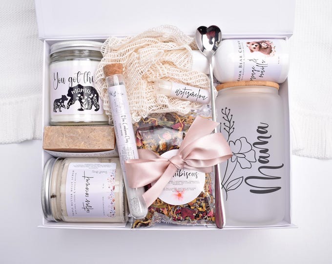 Organic Pregnancy Spa Gift Box, First Time Mom, 1st 2nd 3rd Trimester Kit, New Mom Care Package, Gift Basket, Expecting Mother, Self Care