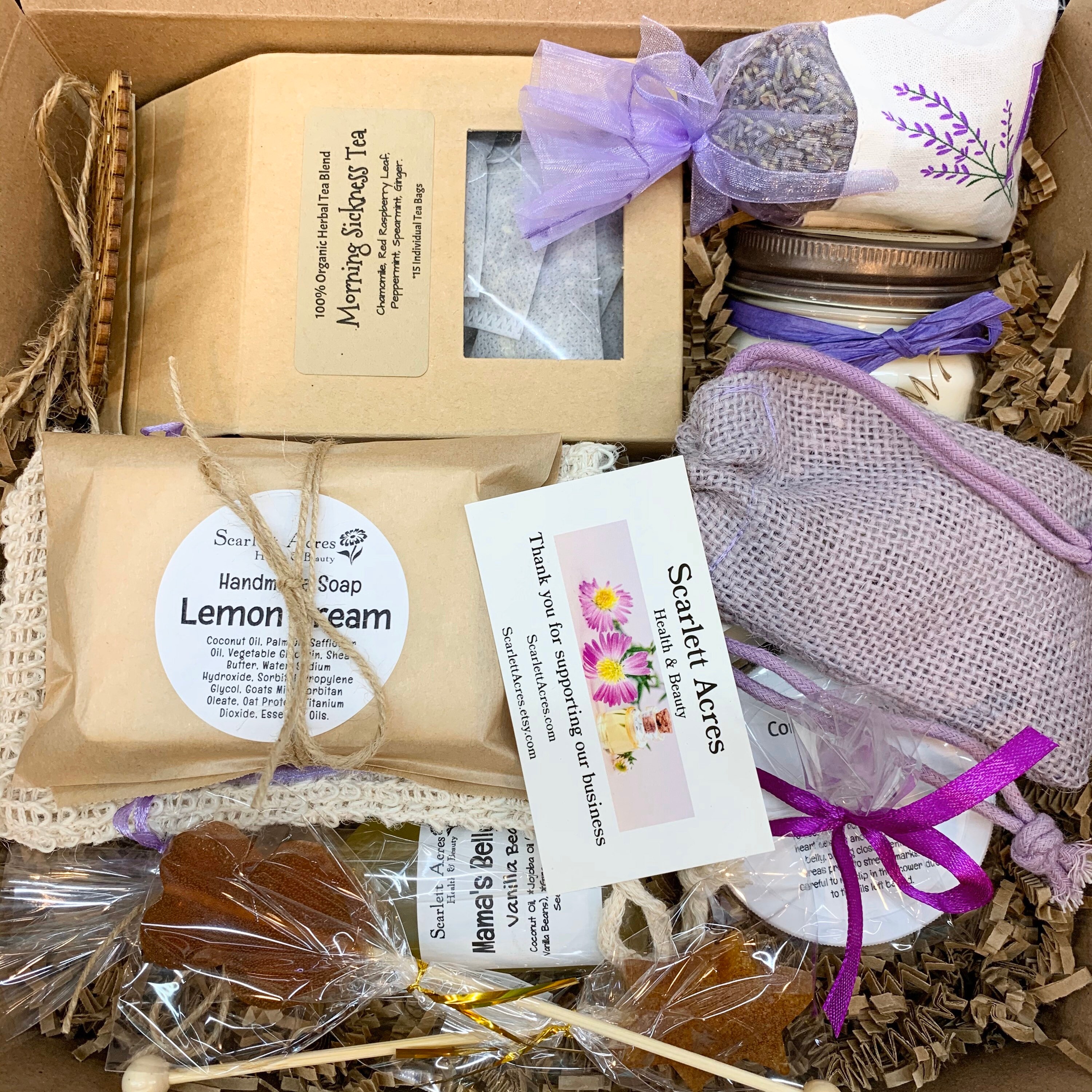 Morning Sickness Gift Basket, Expecting Mom Gift Box, Mom To Be Gift