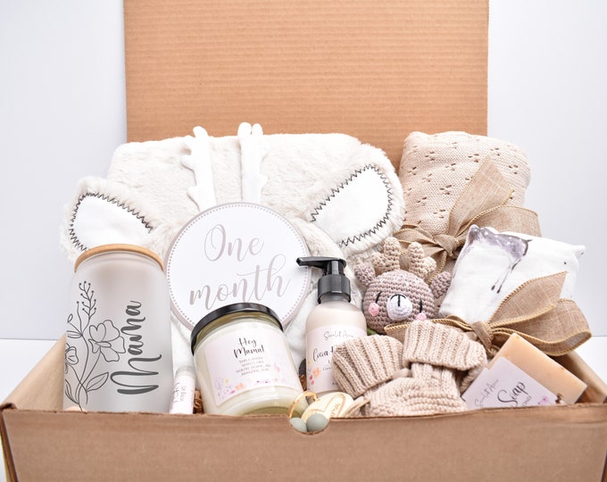 New Mom And Baby Gift, Newborn Baby Girl, Baby Girl Gift Box, New Mom Care Package, Baby Shower Gift Box, First Time Mommy, Gender Neutral