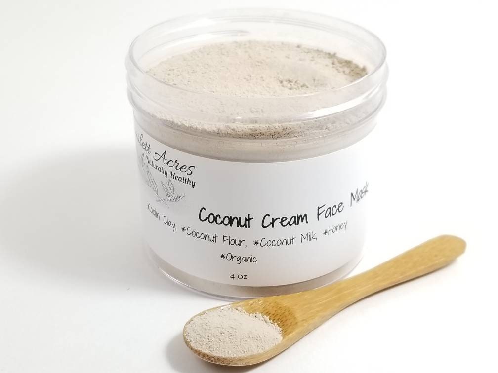 Coconut Cream Face Mask, hydrating face mask, soothing face mask, face