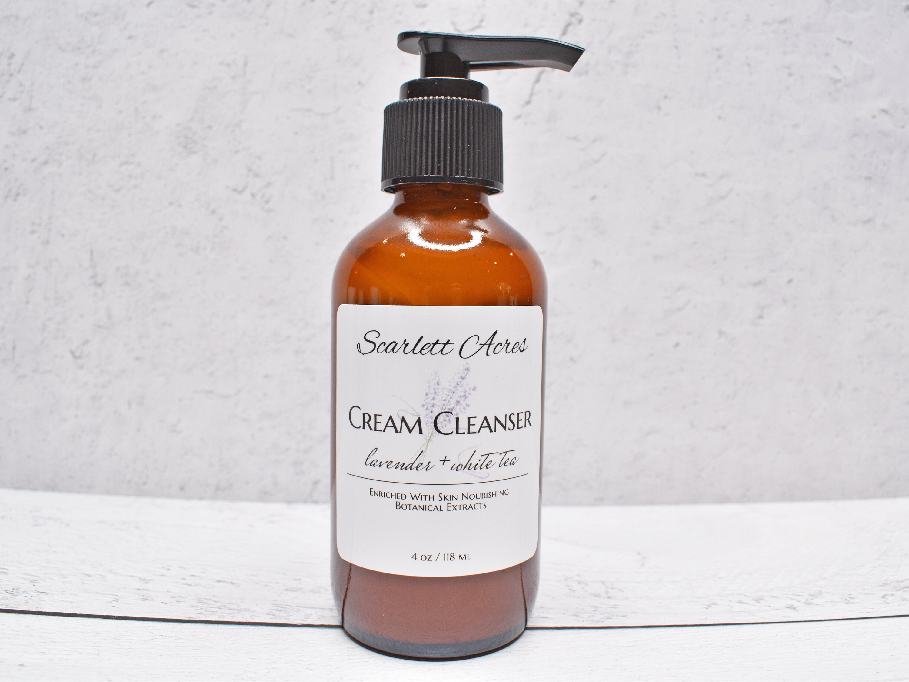 Lavender White Tea Cream Cleanser, Sensitive Skin Cleanser, Dry Skin